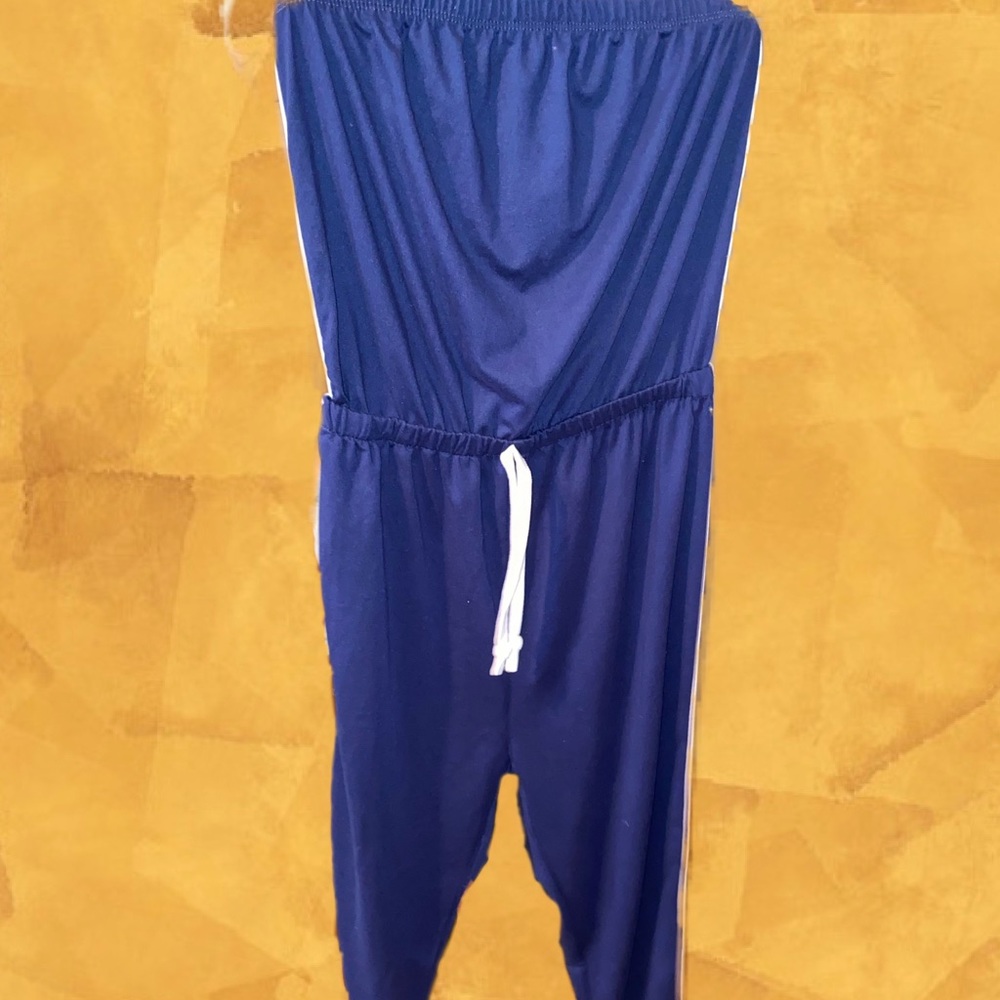 Blue jumpsuit
